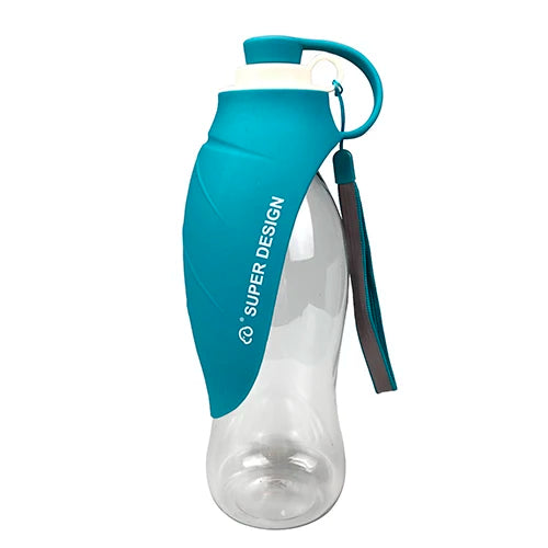 580ml Sport Portable Pet Dog Water Bottle Silicone Travel Dog Bowl For Puppy Cat Drinking Outdoor Pet Water Dispenser
