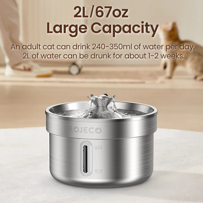 ROJECO Smart Pet Water Fountain