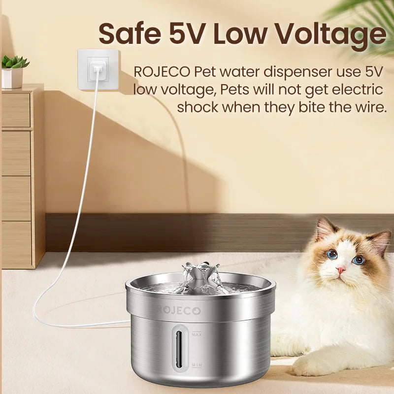 ROJECO Smart Pet Water Fountain